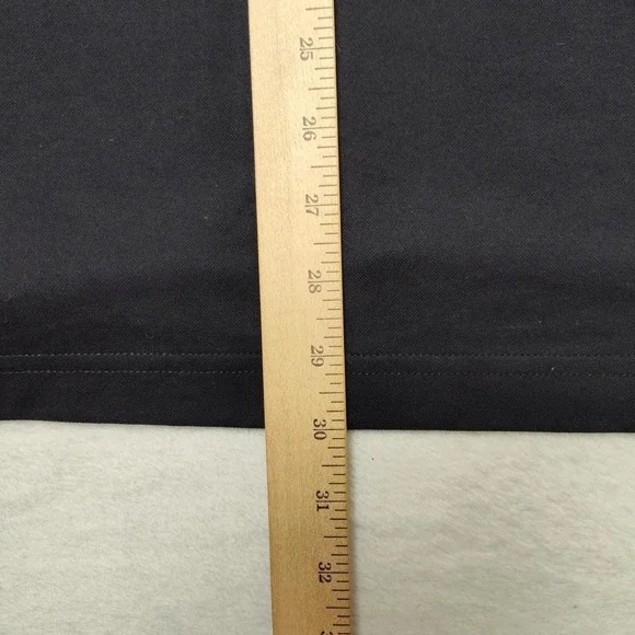 Travis Mathew Polo Shirt Mens Large Black Striped Pima Cotton Pocket Collared - Picture 10 of 11